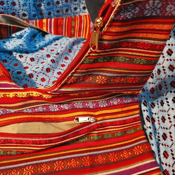 Boho hippie crossbody bag - Picture 4 of 5